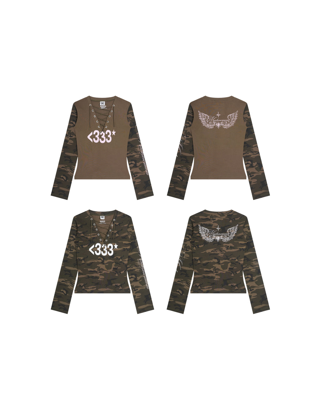 BADDIE / Camo Long Sleeve