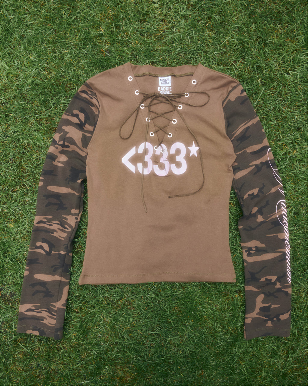 BADDIE / Camo Long Sleeve