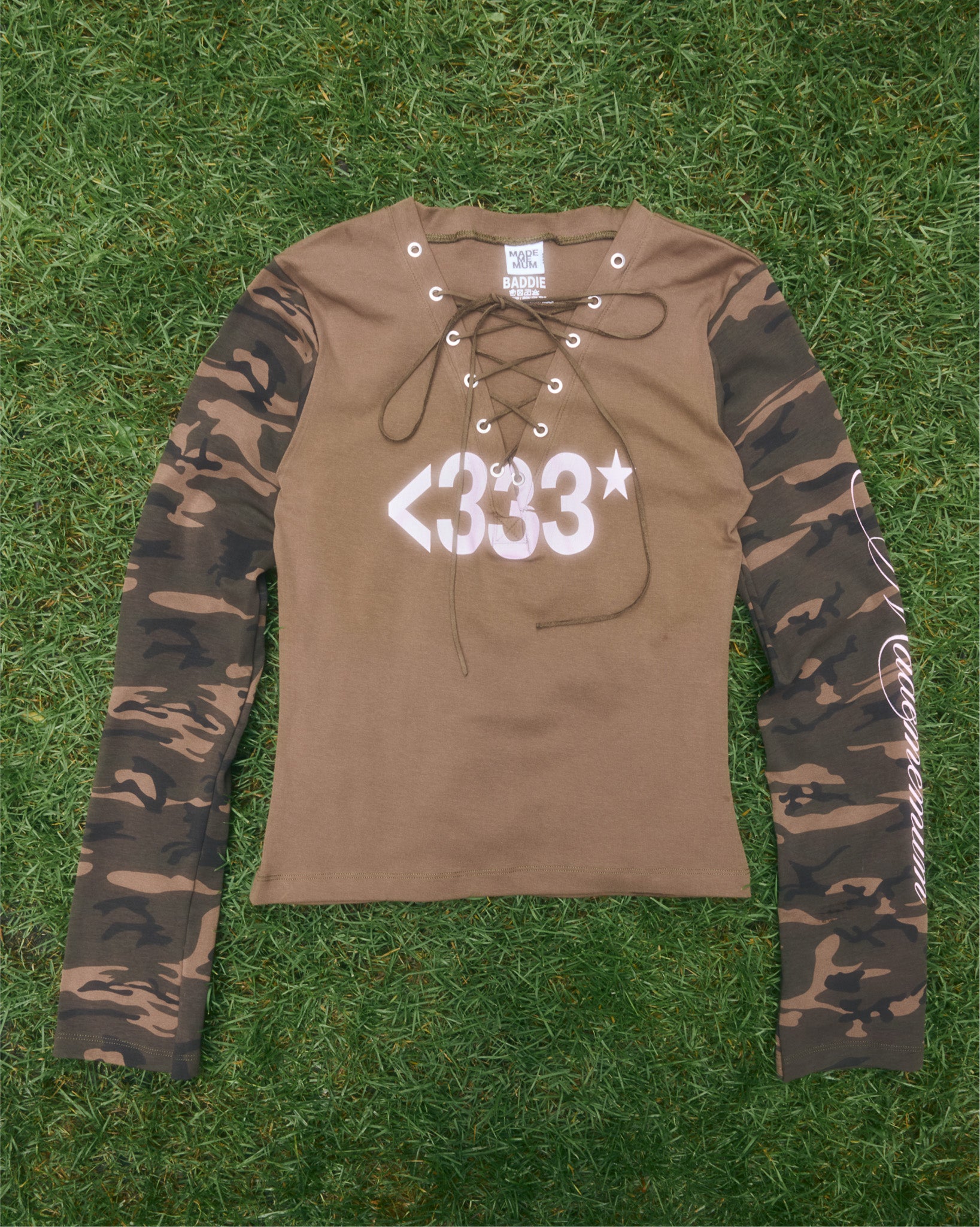 BADDIE / Camo Long Sleeve