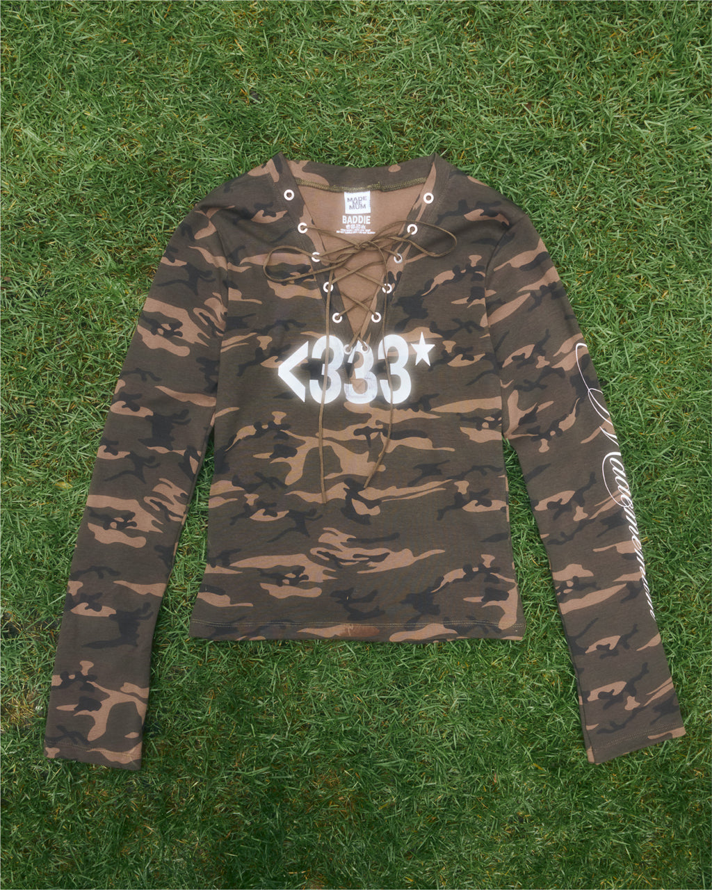 BADDIE / Camo Long Sleeve