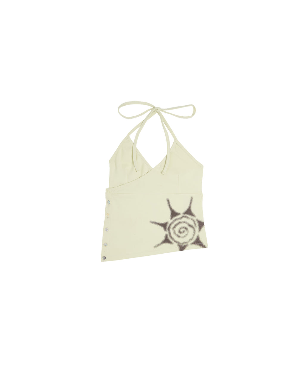 SUNSET MISECHIEF / Tie-Neck Shirt