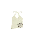 SUNSET MISECHIEF / Tie-Neck Shirt