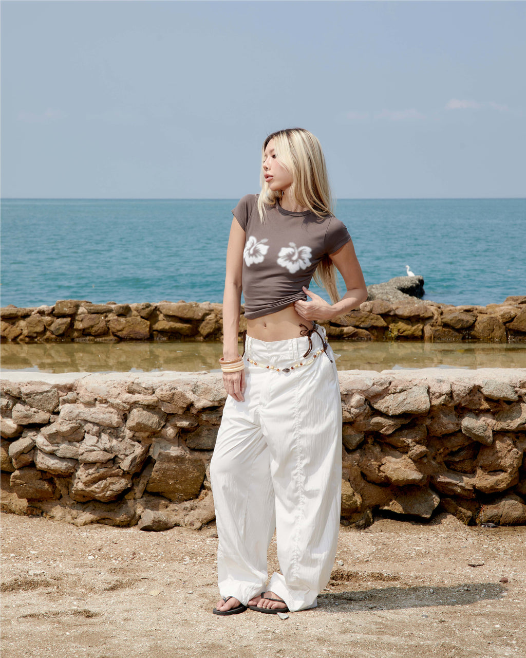 SUNSET MISCHIEF / Crop Tee