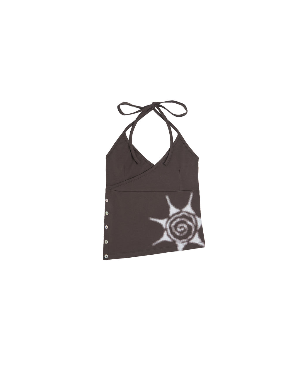 SUNSET MISECHIEF / Tie-Neck Shirt