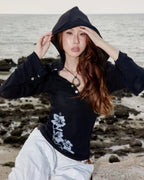 SUNSET MISCHIEF / Sheer Hoodie