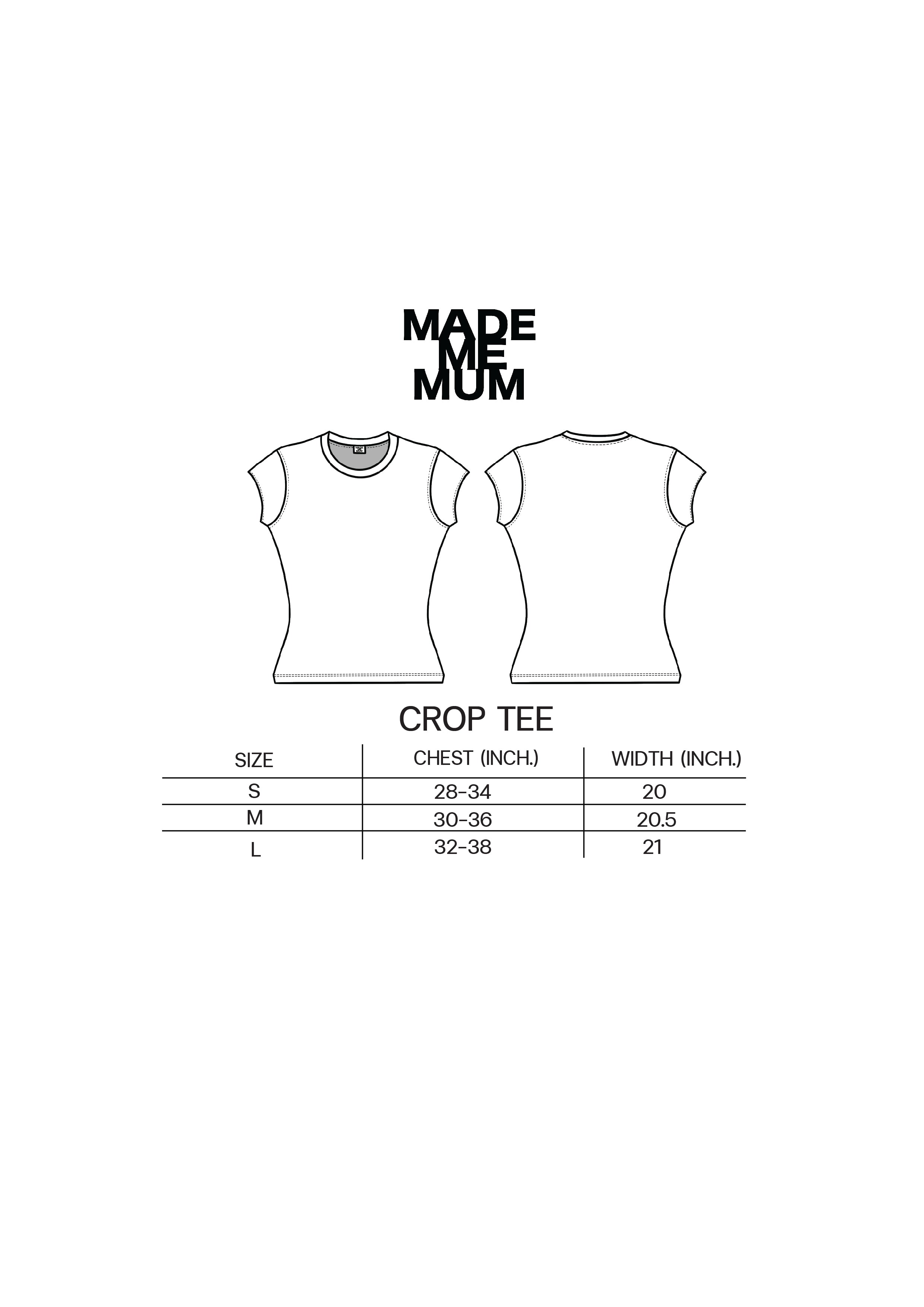 Make me sweat / Crop Tee
