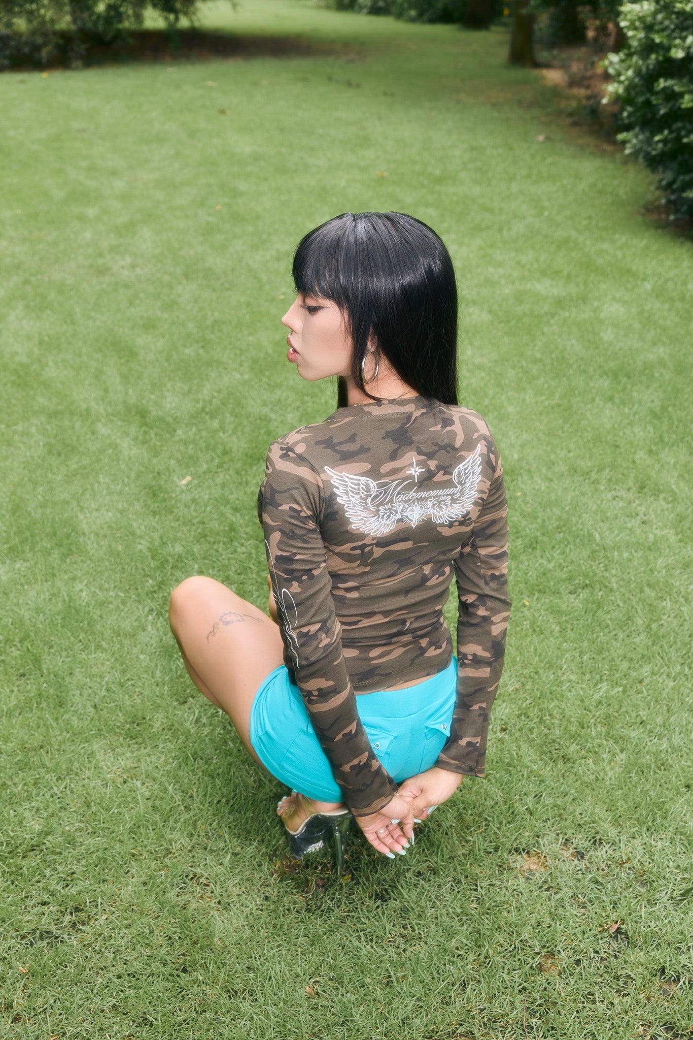 BADDIE / Camo Long Sleeve