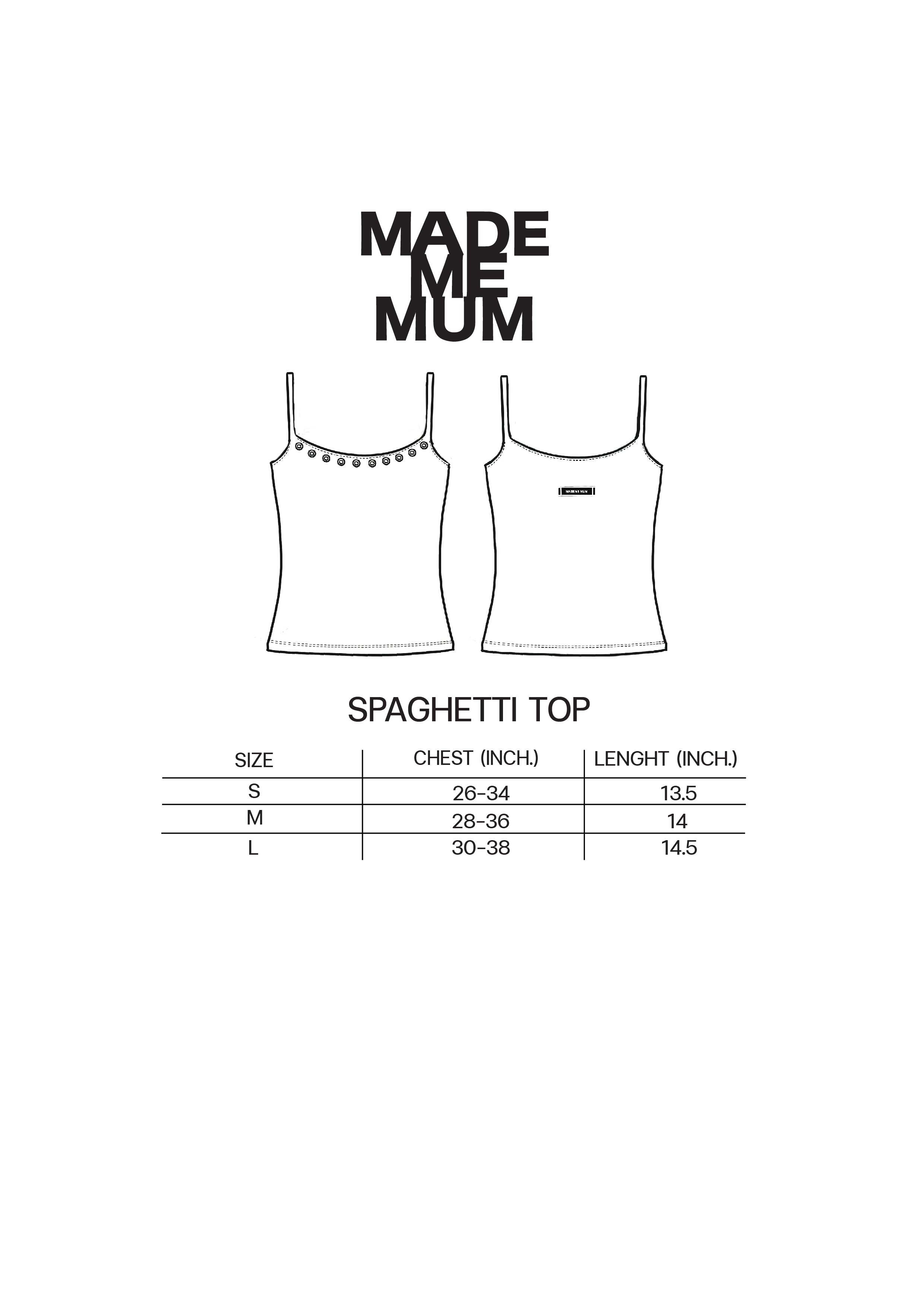 Letter To Her/ Spaghetti Top & Capri Leggings