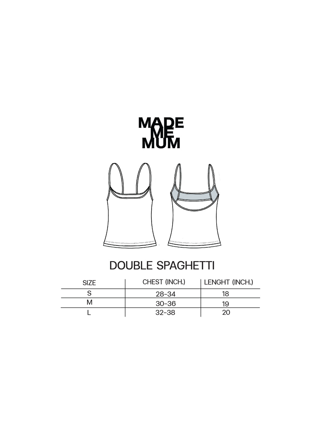 BADDIE / 2-Layer Spaghetti Top