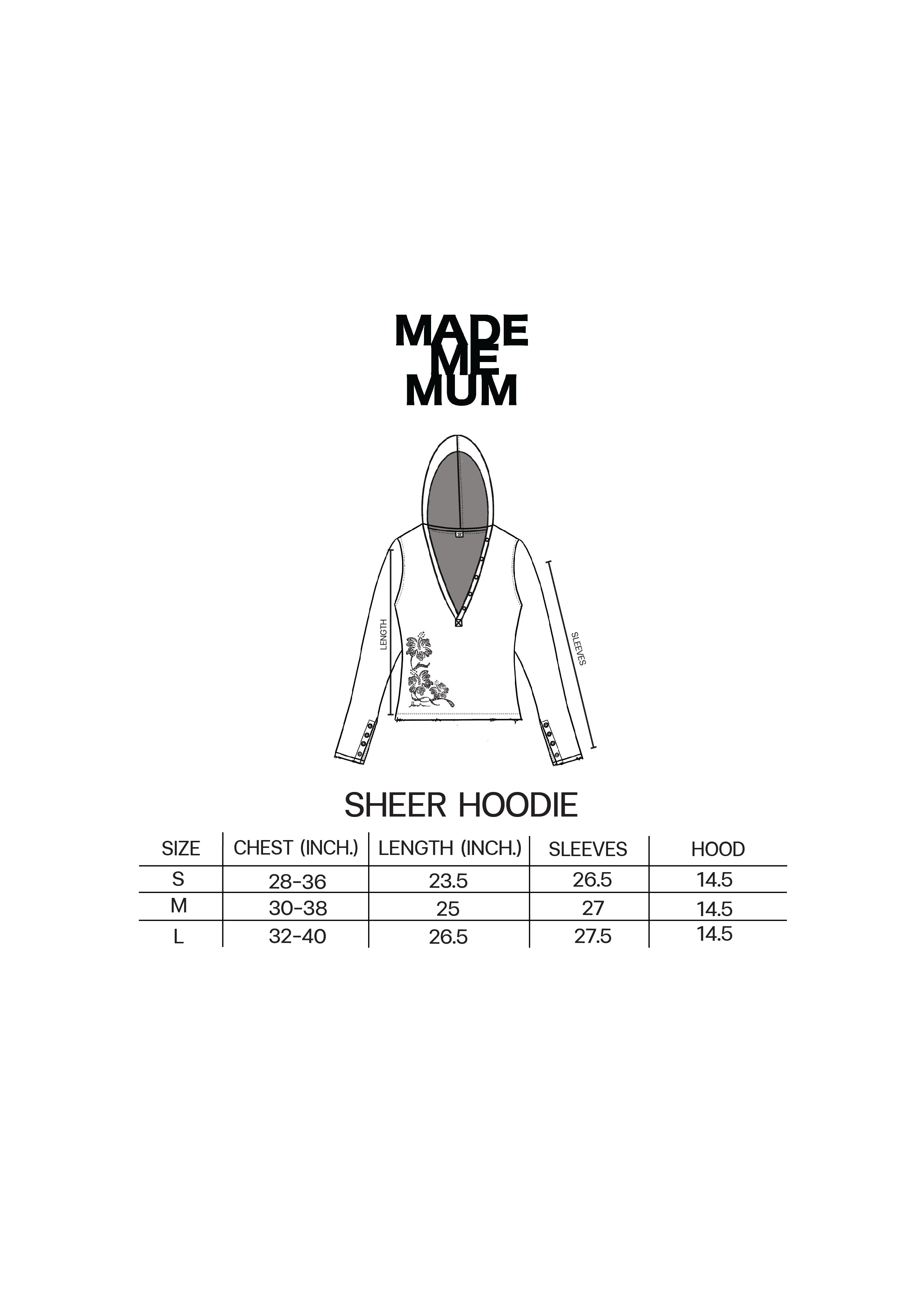SUNSET MISCHIEF / Sheer Hoodie