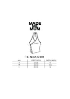 SUNSET MISECHIEF / Tie-Neck Shirt