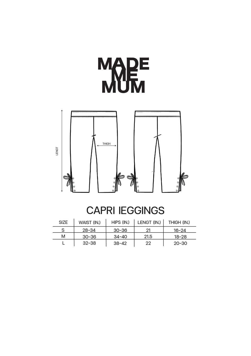 Letter To Her/ Spaghetti Top & Capri Leggings