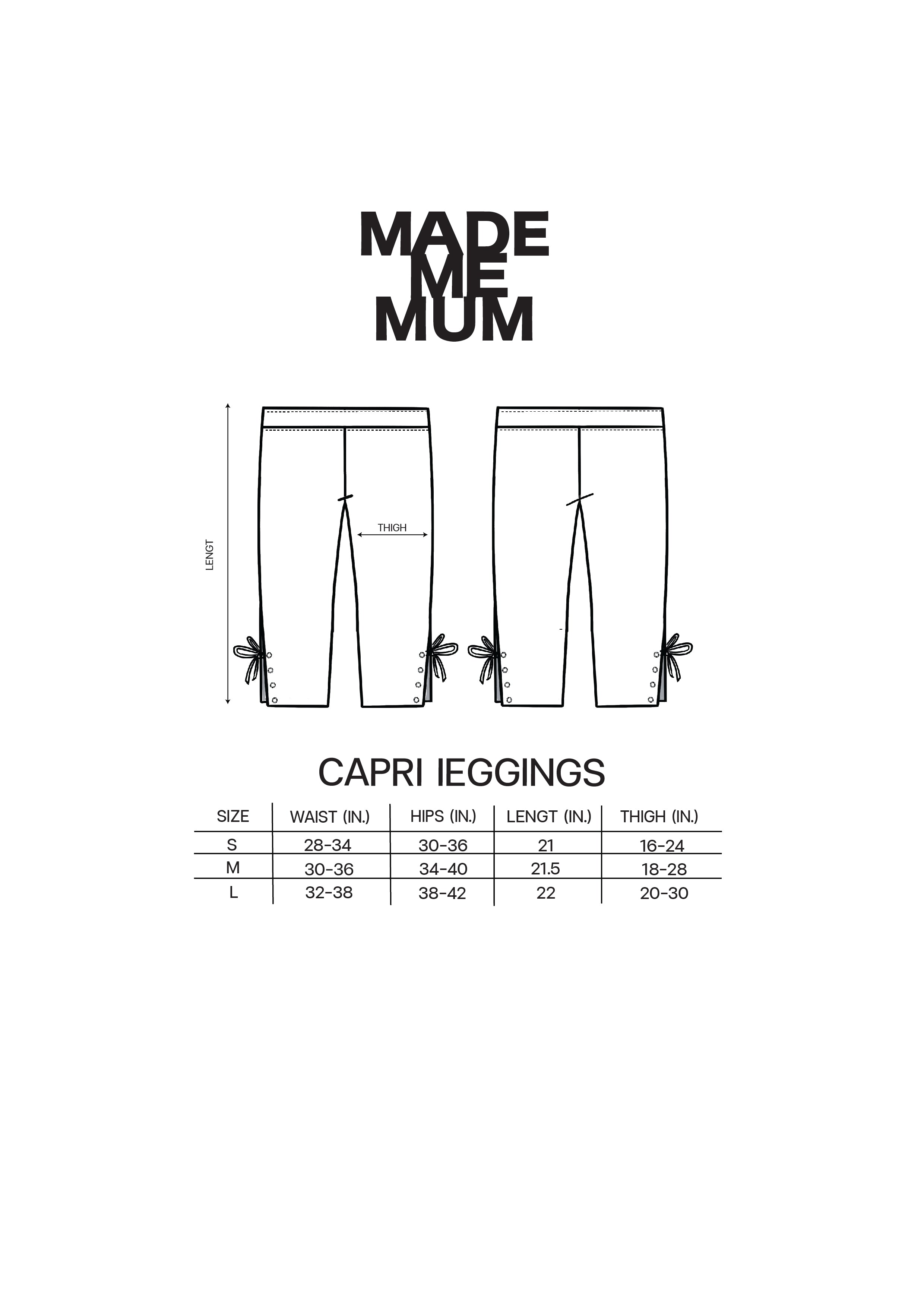 Letter To Her/ Spaghetti Top & Capri Leggings