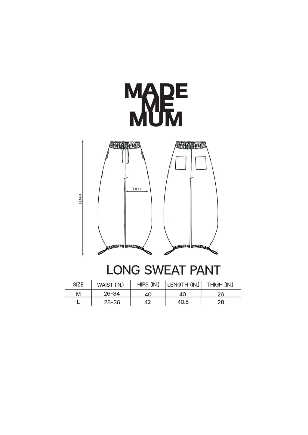 Call Me / Hoodie & Long Sweat Pants