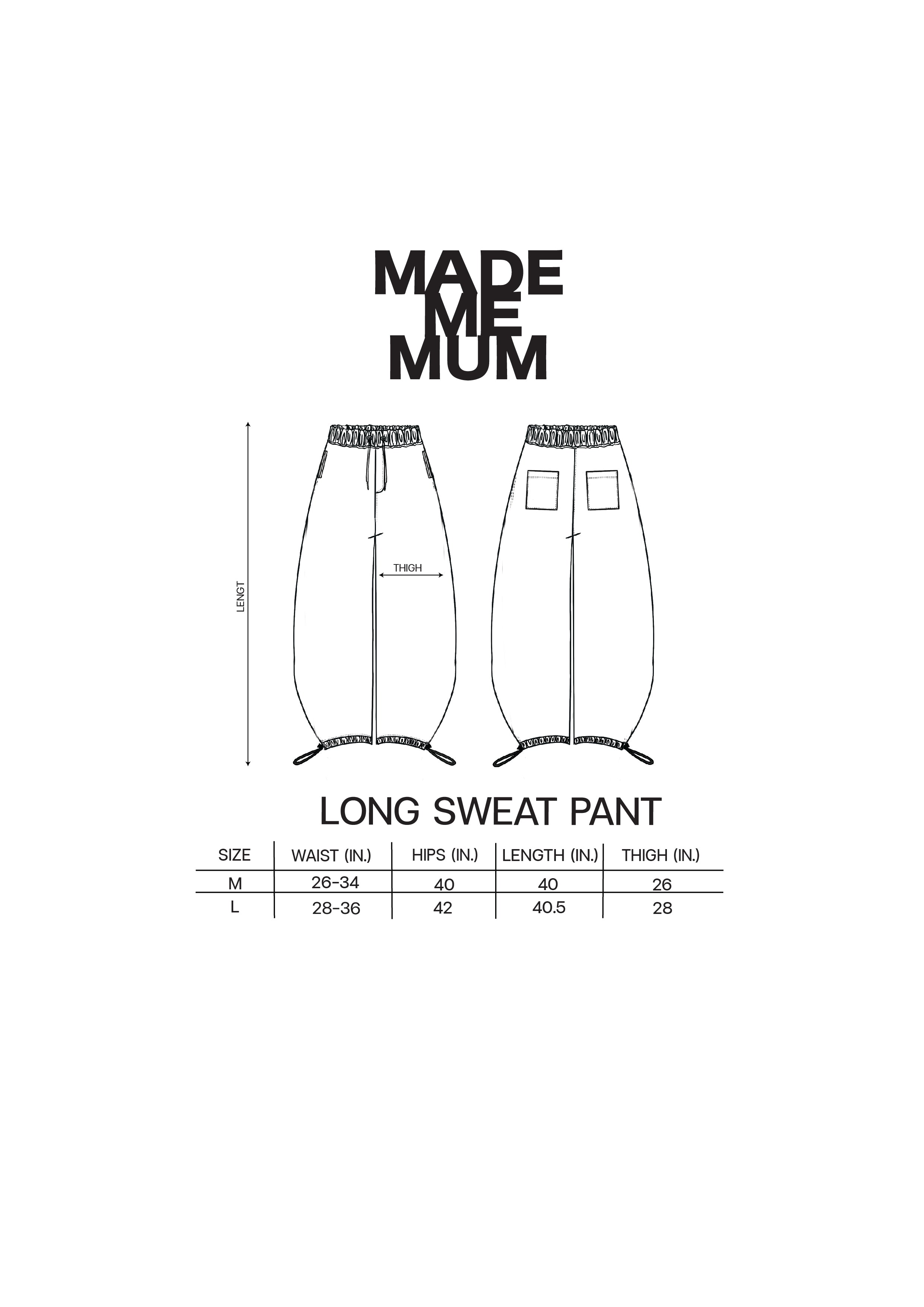 Call Me / Hoodie & Long Sweat Pants