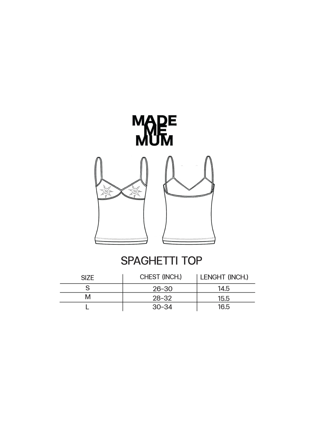 SUNSET MISECHIEF / Spaghetti Top