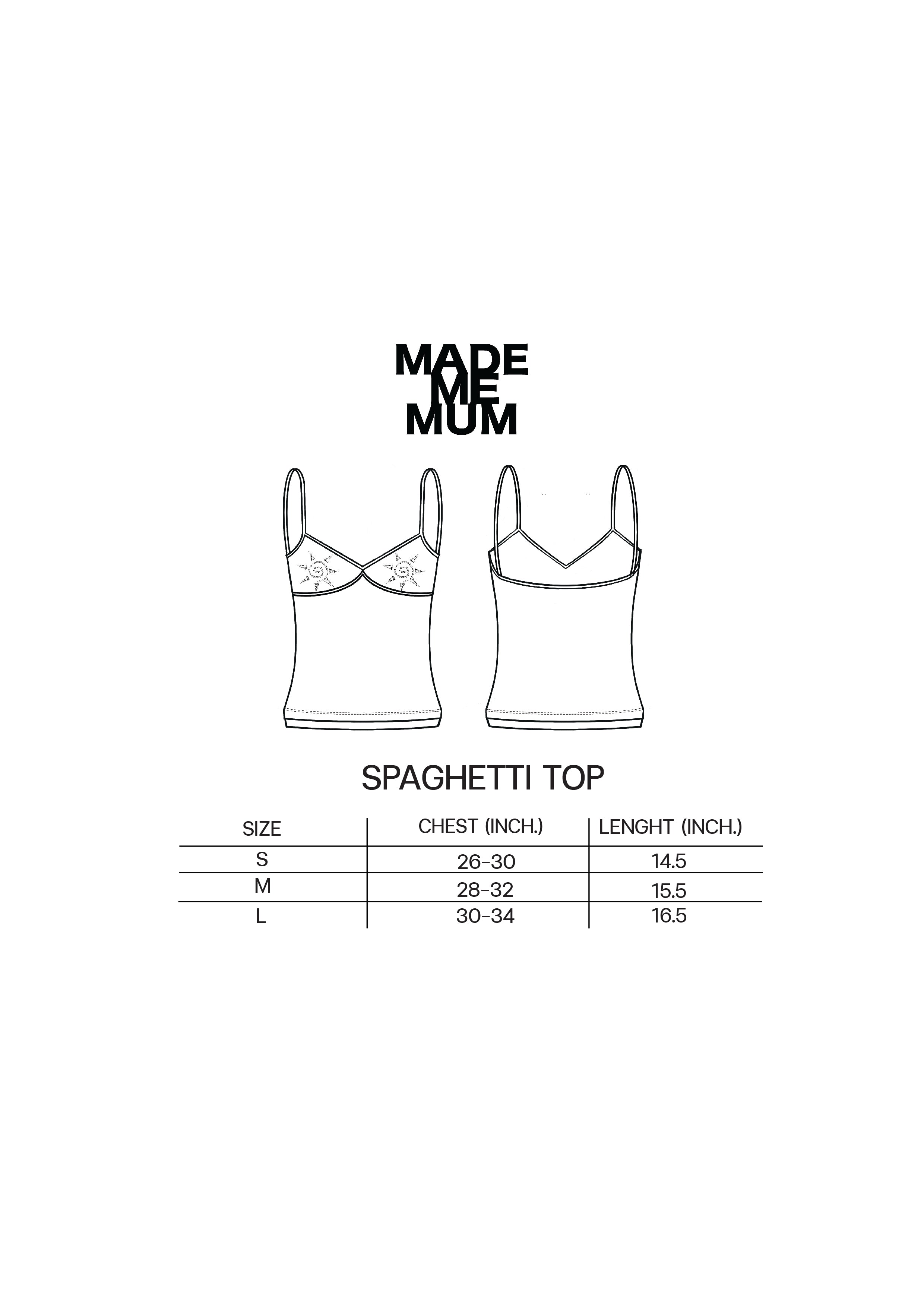 SUNSET MISECHIEF / Spaghetti Top