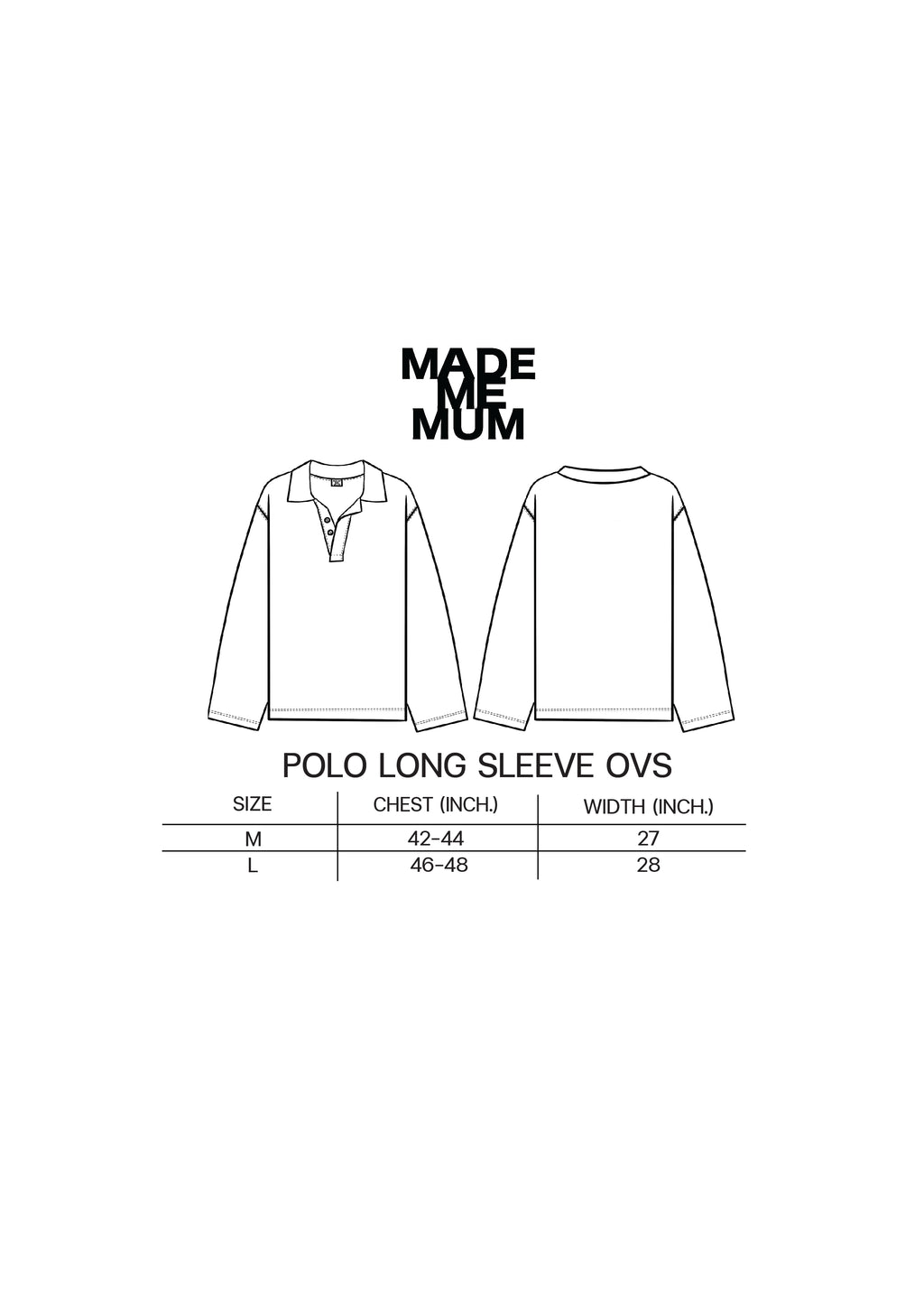 kismet / Long sleeve polo (fit)