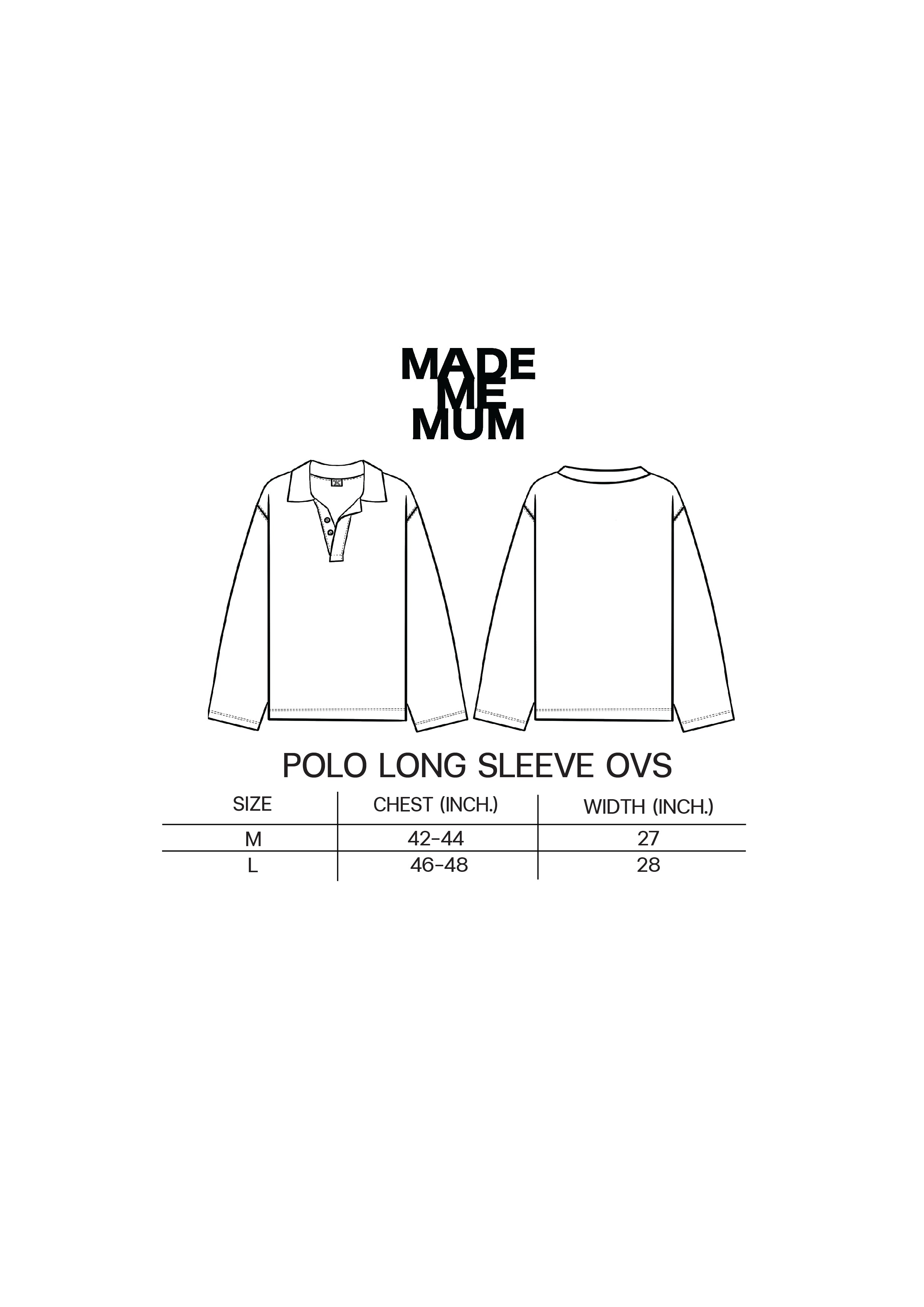 kismet / Long sleeve polo (fit)