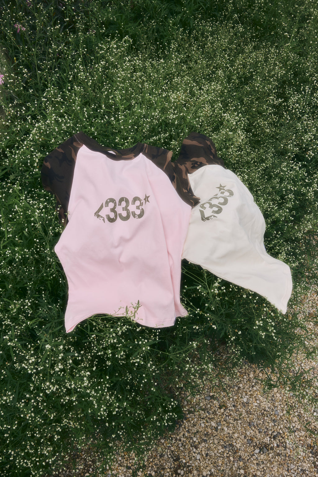 BADDIE / Camo Crop Tee