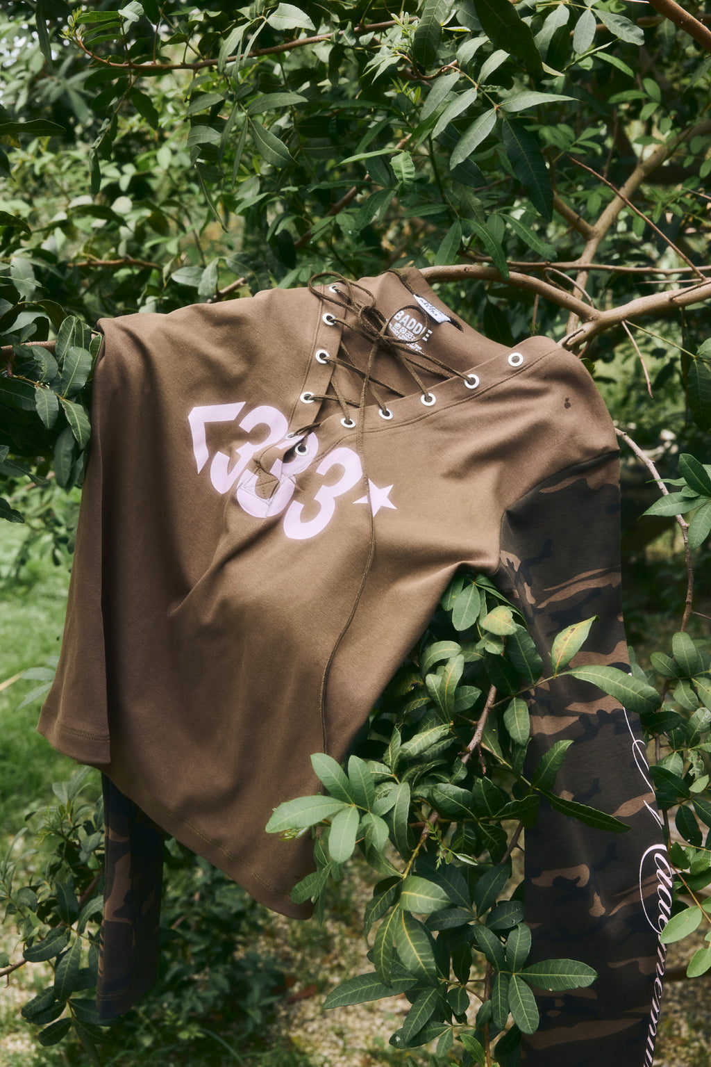 BADDIE / Camo Long Sleeve