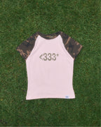 BADDIE / Camo Crop Tee