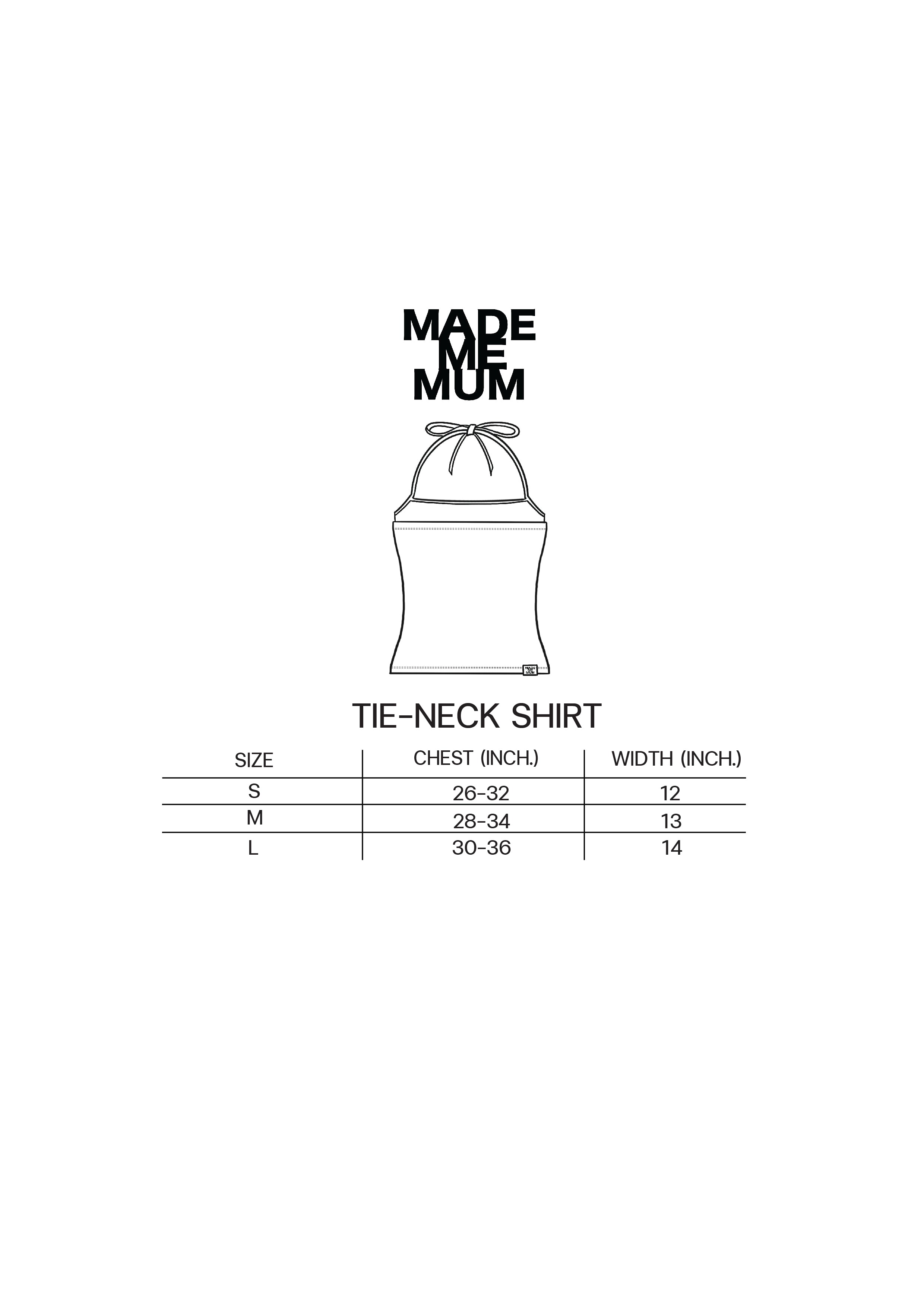 Make me sweat / Tie-neck shirt